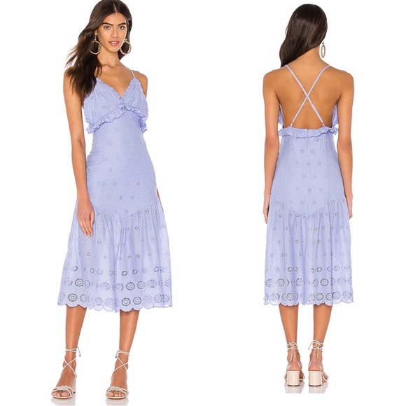 MAJORELLE Dresses & Skirts - Majorelle Isla Midi Dress in Periwinkle Blue
